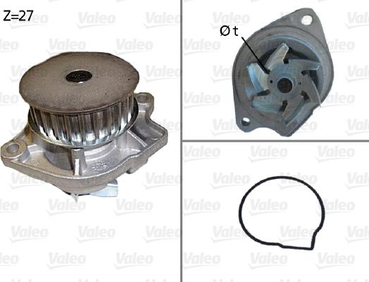 Valeo 506576 - Водяной насос autospares.lv