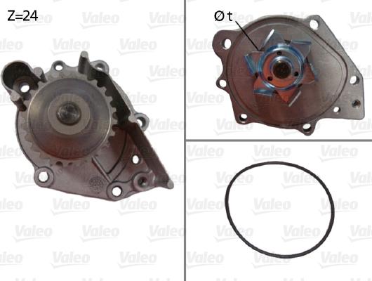 Valeo 506696 - Водяной насос autospares.lv