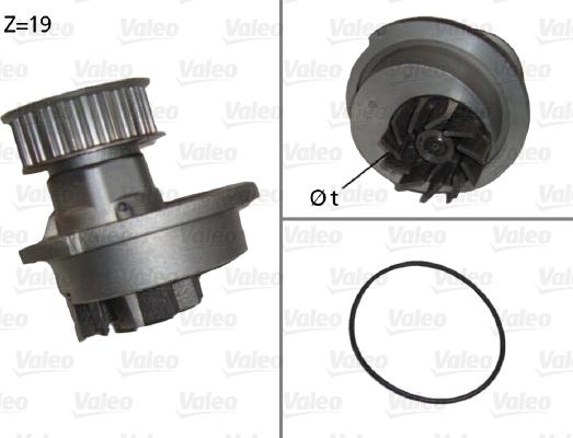 Valeo 506647 - Водяной насос autospares.lv