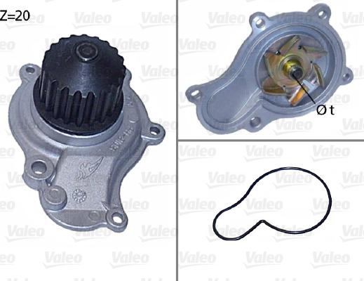 Valeo 506605 - Водяной насос autospares.lv