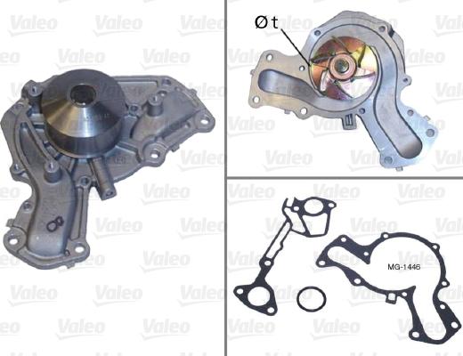 Valeo 506633 - Водяной насос autospares.lv