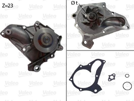 Valeo 506624 - Водяной насос autospares.lv