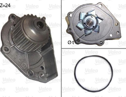 Valeo 506018 - Водяной насос autospares.lv