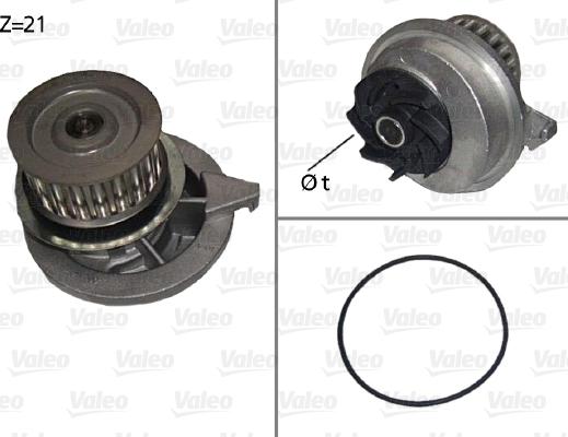 Valeo 506080 - Водяной насос autospares.lv