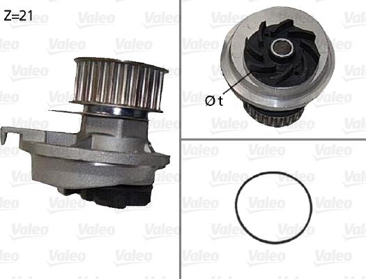 Valeo 506087 - Водяной насос autospares.lv