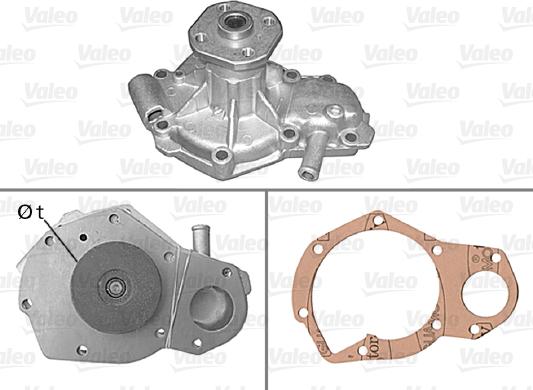 Valeo 506074 - Водяной насос autospares.lv