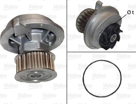 Valeo 506182 - Водяной насос autospares.lv