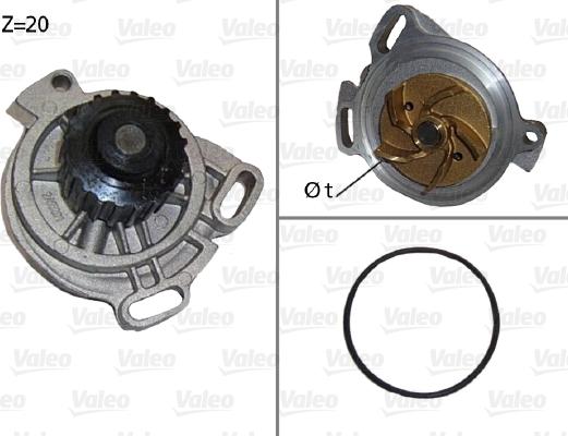 Valeo 506130 - Водяной насос autospares.lv