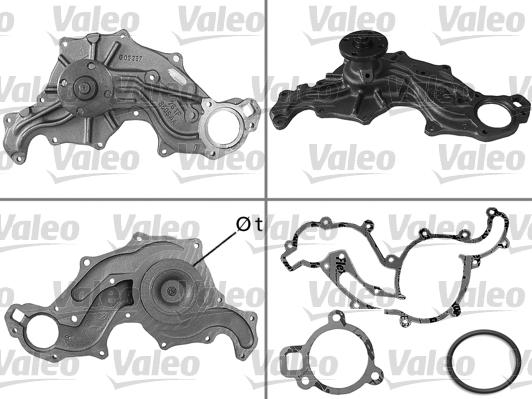 Valeo 506173 - Водяной насос autospares.lv