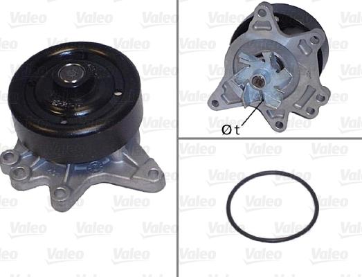 Valeo 506844 - Водяной насос autospares.lv