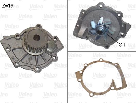 Valeo 506854 - Водяной насос autospares.lv