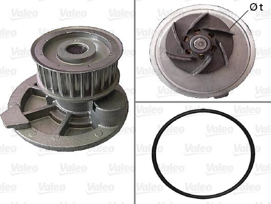 Valeo 506856 - Водяной насос autospares.lv