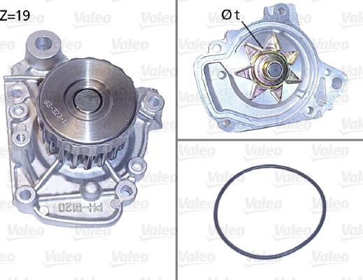 Valeo 506811 - Водяной насос autospares.lv