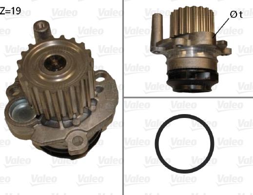 Valeo 506871 - Водяной насос autospares.lv