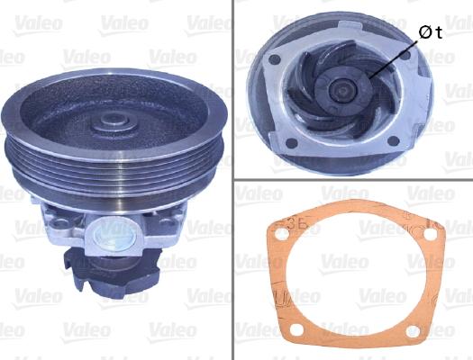 Valeo 506299 - Водяной насос autospares.lv