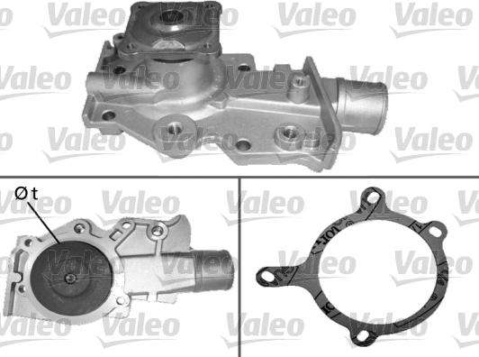 Valeo 506284 - Водяной насос autospares.lv