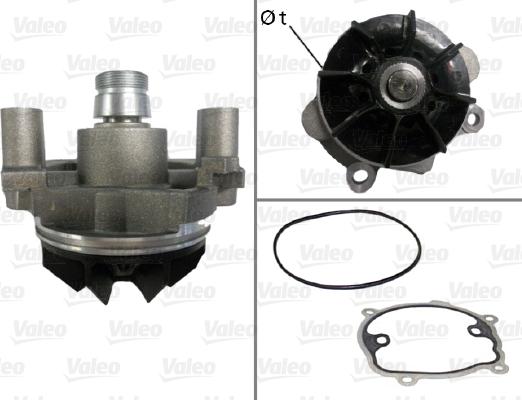 Valeo 506709 - Водяной насос autospares.lv