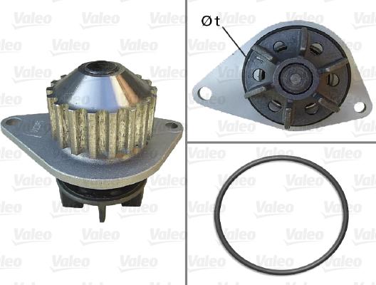 Valeo 506704 - Водяной насос autospares.lv