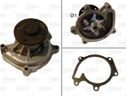 Valeo 506708 - Водяной насос autospares.lv