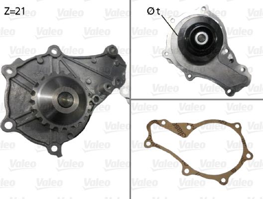 Valeo 506714 - Водяной насос autospares.lv