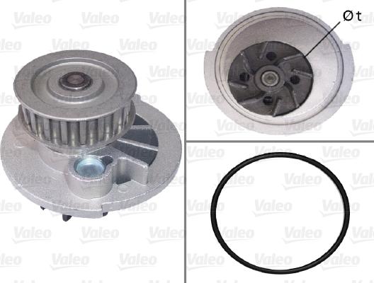 Valeo 506785 - Водяной насос autospares.lv