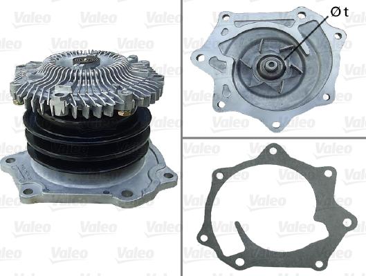 Valeo 506782 - Водяной насос autospares.lv