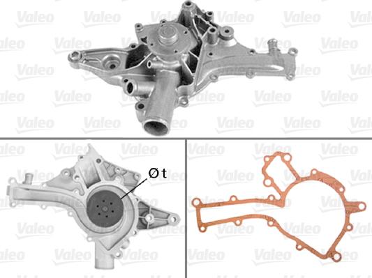 Valeo 506787 - Водяной насос autospares.lv