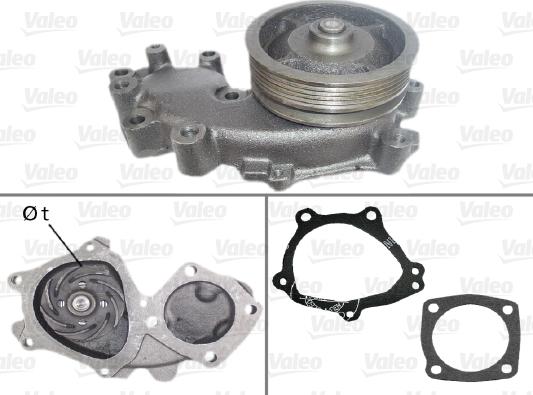 Valeo 506722 - Водяной насос autospares.lv