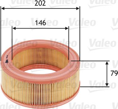 Valeo 585642 - Воздушный фильтр, двигатель autospares.lv