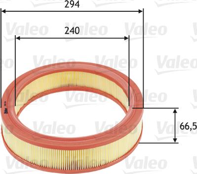 Valeo 585651 - Воздушный фильтр, двигатель autospares.lv