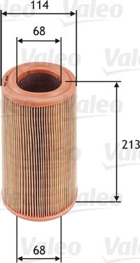 Valeo 585615 - Воздушный фильтр, двигатель autospares.lv