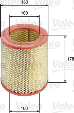 Valeo 585618 - Воздушный фильтр, двигатель autospares.lv