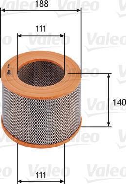 Valeo 585685 - Воздушный фильтр, двигатель autospares.lv