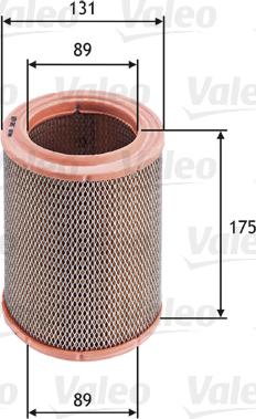 Valeo 585635 - Воздушный фильтр, двигатель autospares.lv