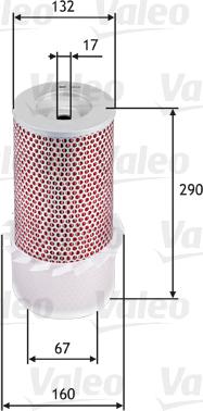 Valeo 585636 - Воздушный фильтр, двигатель autospares.lv