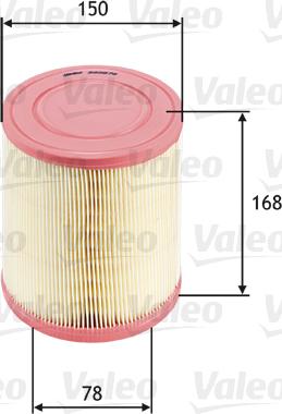Valeo 585676 - Воздушный фильтр, двигатель autospares.lv