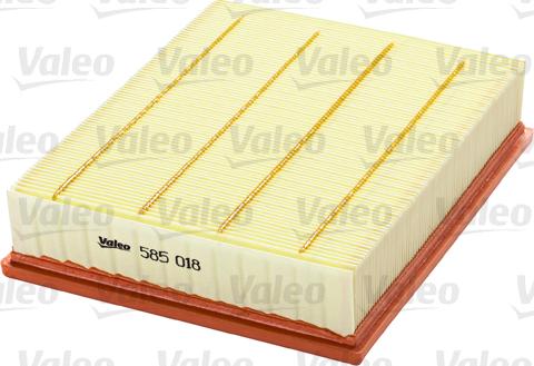 Valeo 585018 - Воздушный фильтр, двигатель autospares.lv