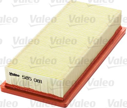 Valeo 585081 - Воздушный фильтр, двигатель autospares.lv