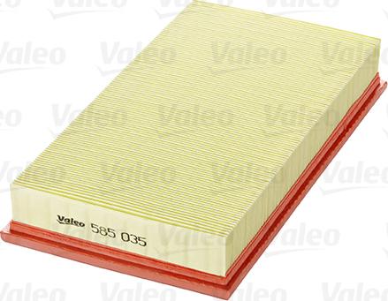 Valeo 585035 - Воздушный фильтр, двигатель autospares.lv