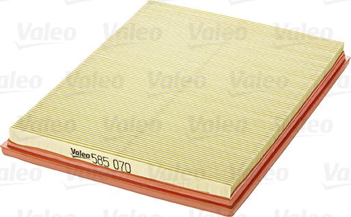 Valeo 585070 - Воздушный фильтр, двигатель autospares.lv