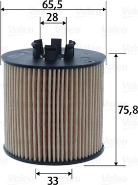 Valeo 586598 - Масляный фильтр autospares.lv