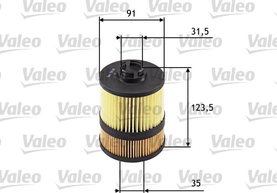 Valeo 586549 - Масляный фильтр autospares.lv