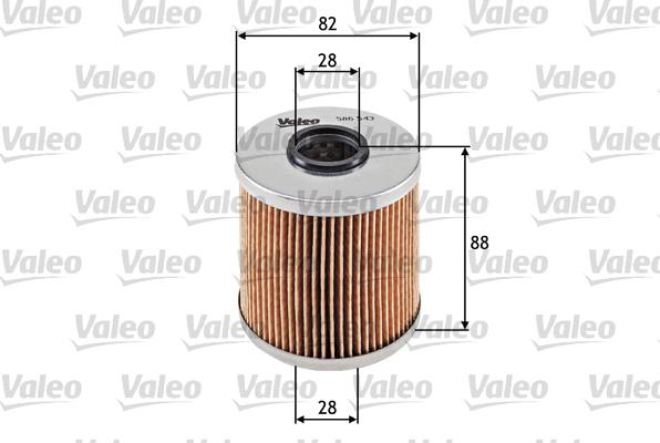 Valeo 586543 - Масляный фильтр autospares.lv