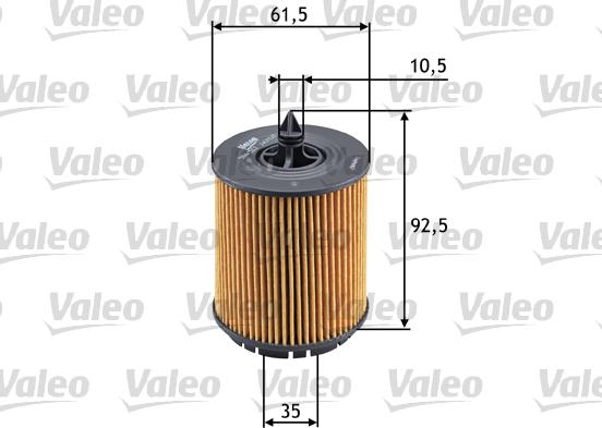 Valeo 586563 - Масляный фильтр autospares.lv