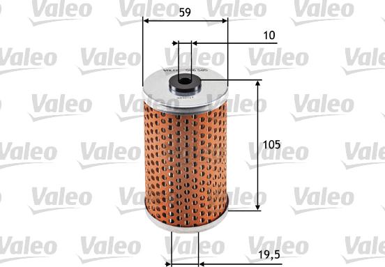 Valeo 586585 - Масляный фильтр autospares.lv