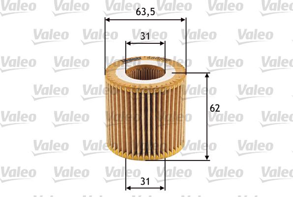 Valeo 586536 - Масляный фильтр autospares.lv