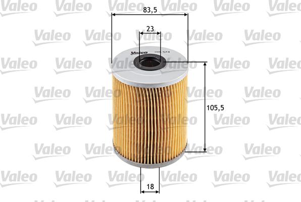 Valeo 586574 - Масляный фильтр autospares.lv