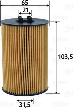 Valeo 586617 - Масляный фильтр autospares.lv