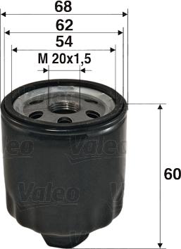 Valeo 586011 - Масляный фильтр autospares.lv