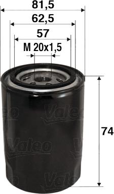 Valeo 586017 - Масляный фильтр autospares.lv